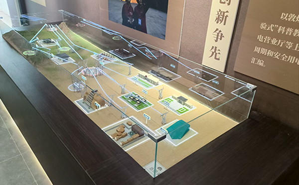 电网敦煌莫高供电所沙盘